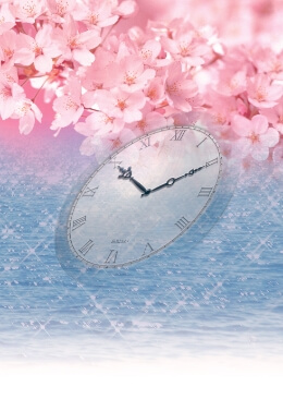 桜と時計