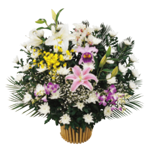 生花（祭壇脇用竹籠）2