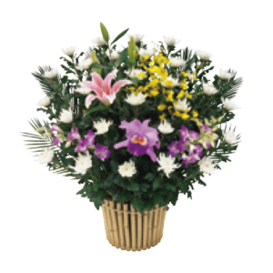 生花（祭壇脇用竹籠）１